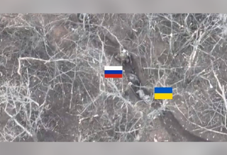 The films released through the telegram show the moments when a Russian soldier performed a Ukrainian power